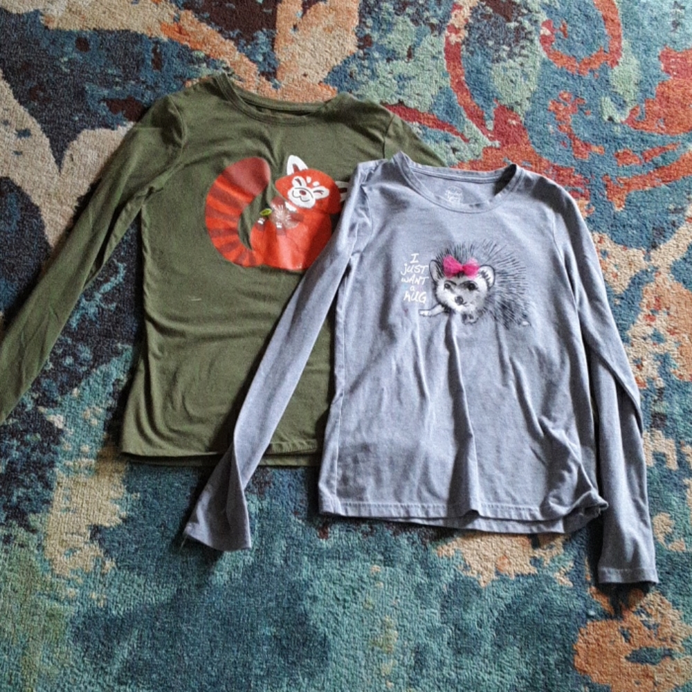 2 long sleeve shirts for girls